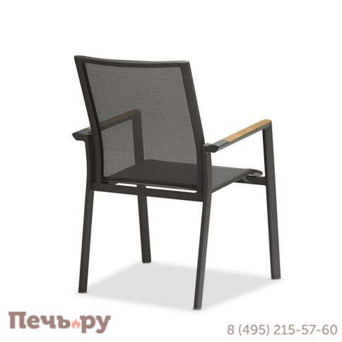 Обеденный комплект Brafritid Timra-Andy 400+10N2R антрацит, алюминий/спеченный камень/тик фото 7