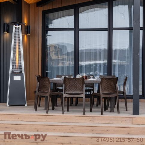 Обеденный комплект JULY L коричневый фото