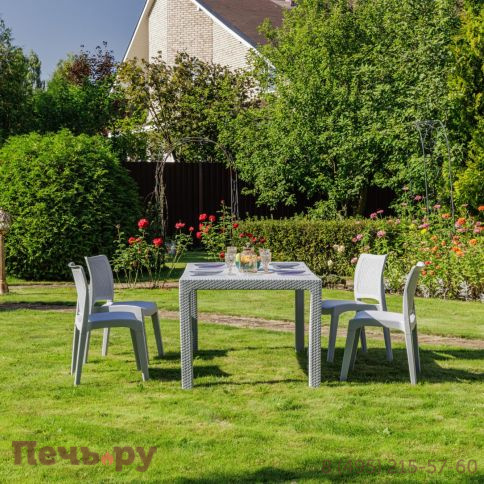 Обеденный комплект JULY S светло-серый фото 3