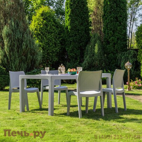 Обеденный комплект JULY S светло-серый фото 4