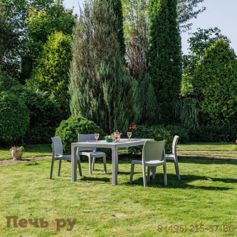 Обеденный комплект JULY S светло-серый фото 8