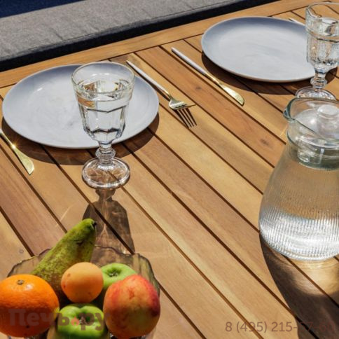 Обеденный комплект Royal Family BROOKLYN с угловым диваном из акации фото 9