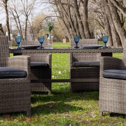 Обеденный комплект Royal Family Fiona из искусственного ротанга фото 10