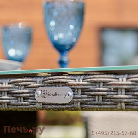 Обеденный комплект Royal Family Fiona из искусственного ротанга фото 5