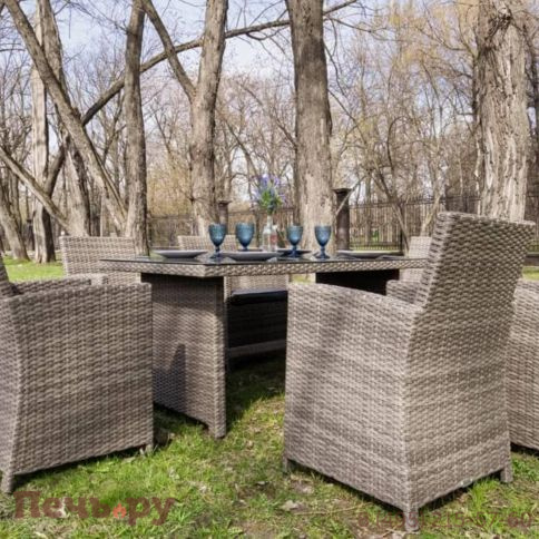 Обеденный комплект Royal Family Fiona из искусственного ротанга фото 9
