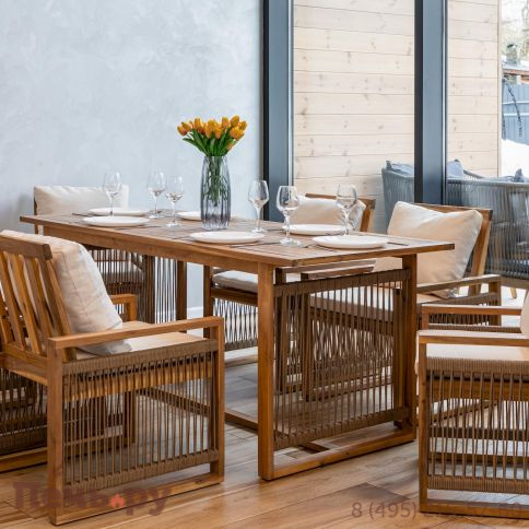 Обеденный комплект Royal Family GRAND MICHELLE бежевый фото 5