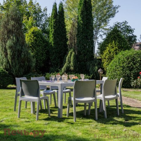 Обеденный комплект Royal Family JULY L светло-серый фото 2