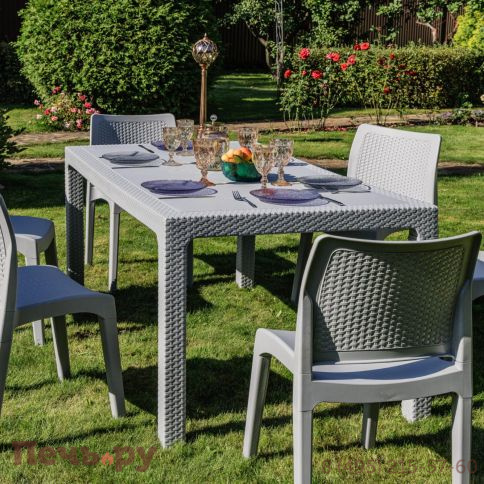 Обеденный комплект Royal Family JULY M светло-серый фото 4