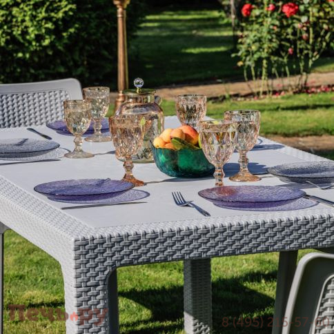 Обеденный комплект Royal Family JULY M светло-серый фото 5