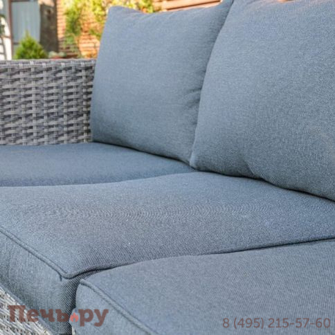 Обеденный комплект Royal Family Karl с трёхместным диваном серого цвета фото 10