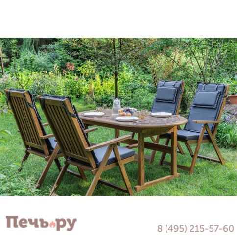 Обеденный комплект Royal Family KIMBERLY на 4 персоны (овальный стол) фото