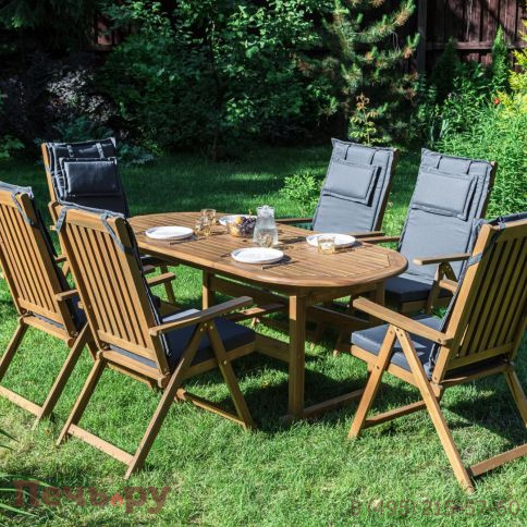 Обеденный комплект Royal Family KIMBERLY на 6 персон(овальный стол) фото 4