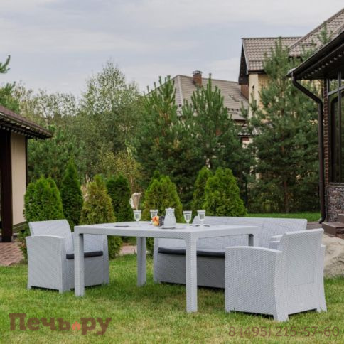 Обеденный комплект Royal Family LANA DINING S светло-серый фото 2