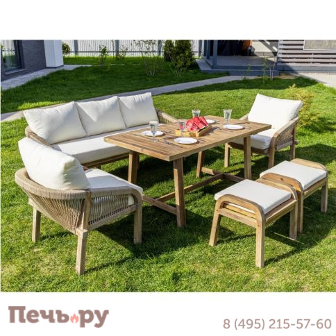 Обеденный комплект Royal Family MICHELLE бежевый фото