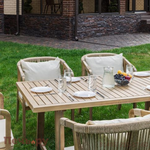 Обеденный комплект Royal Family MICHELLE на 6 персон из натуральной акации фото 4