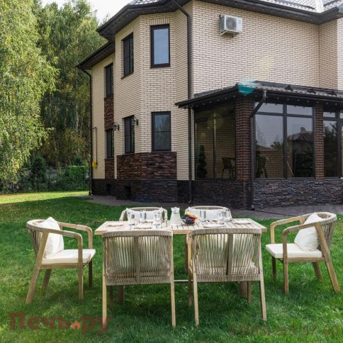 Обеденный комплект Royal Family MICHELLE на 6 персон из натуральной акации фото 5