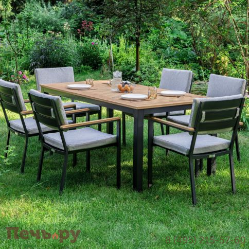 Обеденный комплект Royal Family Oscar со столешницей из тика фото 3