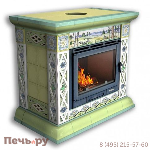 Облицовка камина КимрПечь Билибин центральный художественный изображение Облицовка камина КимрПечь Билибин центральный художественный фото
