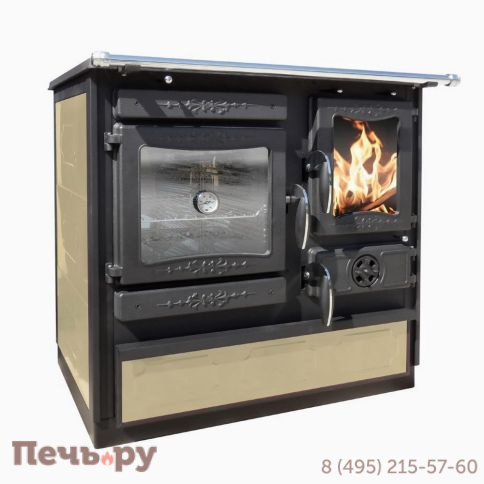 Отопительно варочная печь Guca Guliver cream фото