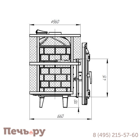 Печь банная Прометалл Атмосфера L КТТ сетка фото 12
