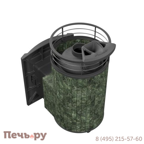 Печь банная Прометалл Атмосфера L ламель + сетка фото 15