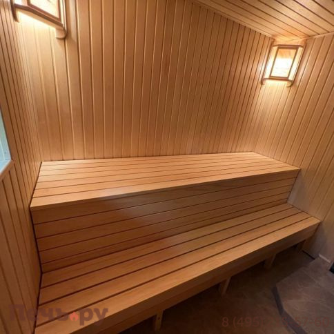 Печь банная Прометалл Атмосфера L в облицовке наборные ламели фото 26