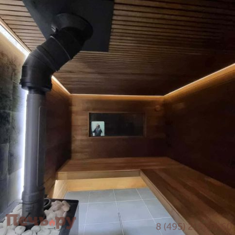 Печь банная Прометалл Атмосфера L в облицовке Талькохлорит фото 3