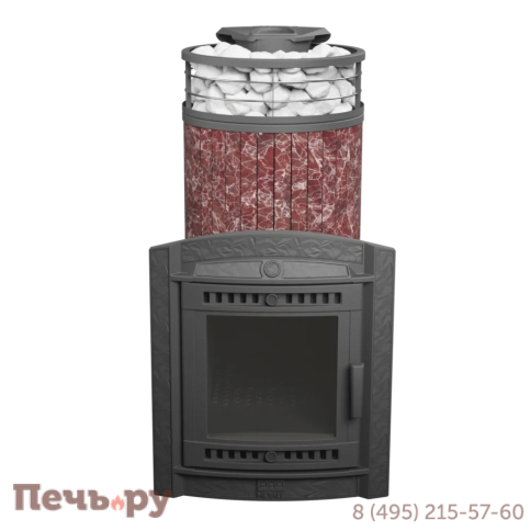 Печь банная Прометалл Атмосфера XL ламель + сетка фото 20