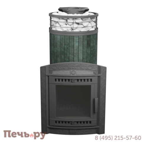 Печь банная Прометалл Атмосфера XL ламель + сетка фото 21