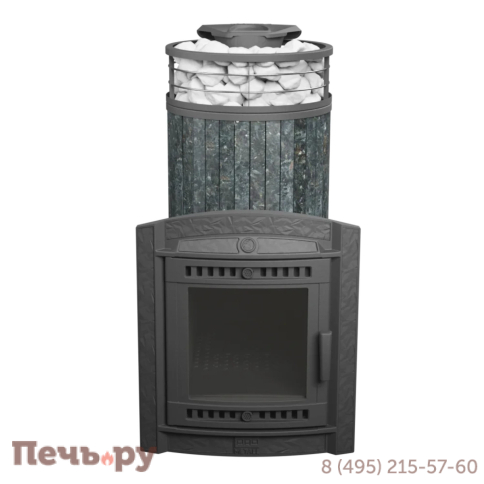 Печь банная Прометалл Атмосфера XL ламель + сетка фото 22