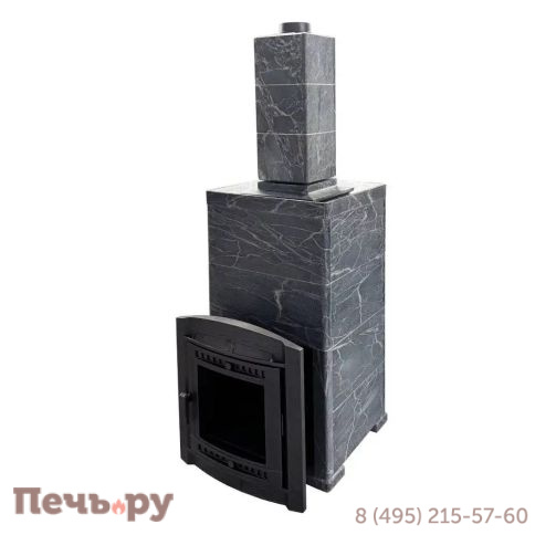 Печь банная Прометалл Атмосфера XL в облицовке Империя Талькохлорит фото