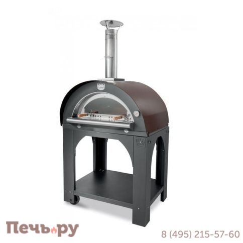 Печь Clementi Pulcinella Legna 60X60 Ramato фото