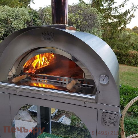 Печь Clementi Pulcinella Legna 60X60 Tutto Inox 304 фото 4