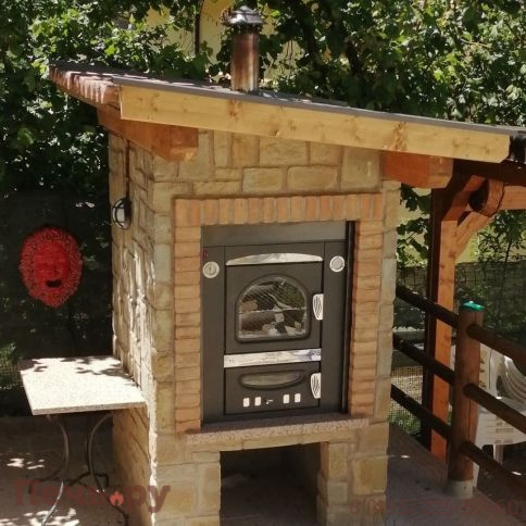 Печь Clementi Smile incasso 50X40 ramato фото 2