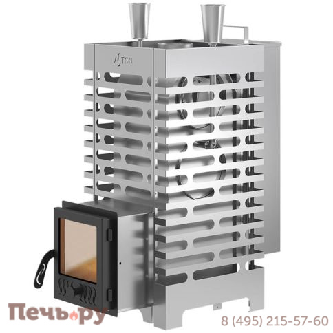 Печь для бани Aston 20 Inox стекло Аква фото