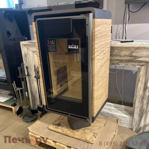 Печь-камин Астов Куб (ПК 4581) на низкой ноге фото 10