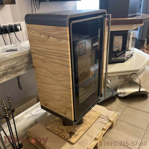 Печь-камин Астов Куб (ПК 4581) на низкой ноге фото 9