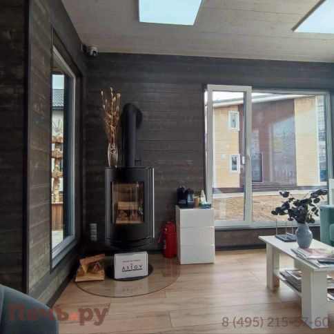 Печь-камин Астов R1 N сталь фото 7