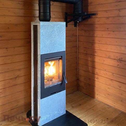 Печь камин Contura 35T:2 чугунная дверца, верхняя панель из талькомагнезита фото 10