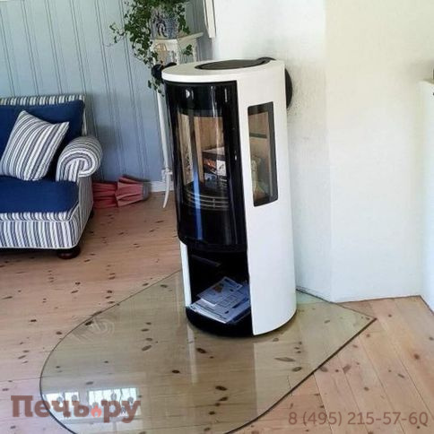 Печь камин Contura 556 G Style белый, стеклянная дверца фото 5