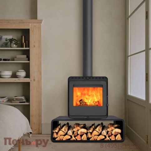 Печь камин Denner Fire Lumen Nest с дровником фото 2