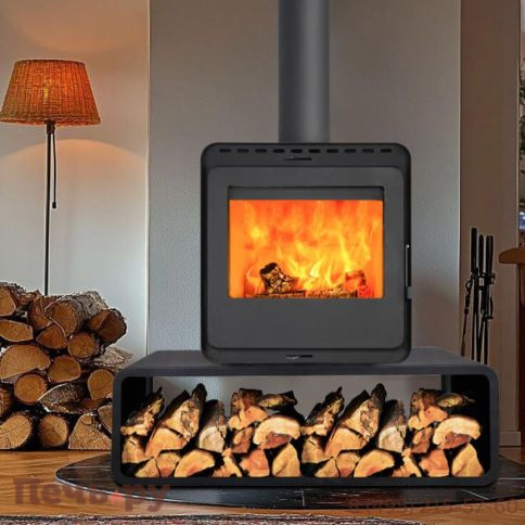 Печь камин Denner Fire Lumen Nest с дровником фото 3