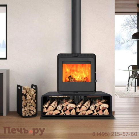 Печь камин Denner Fire Lumen Nest с дровником фото 4