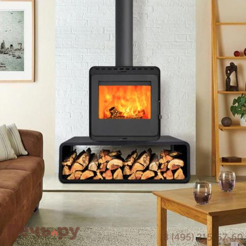 Печь камин Denner Fire Lumen Nest с дровником фото 5