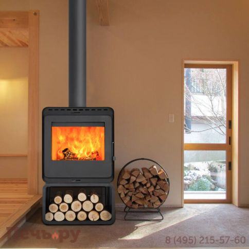 Печь камин Denner Fire Lumen с дровником фото 5