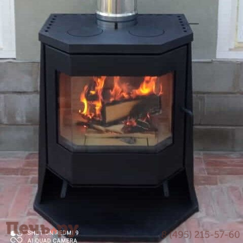 Печь камин ЭкоКамин Бавария Панорама Призма с плитой (РК189) фото 2
