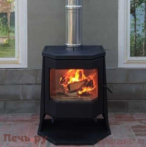 Печь камин ЭкоКамин Бавария Панорама Призма с плитой (РК189) фото 3