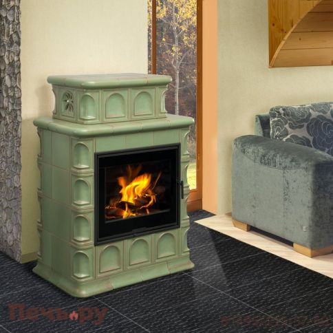 Печь-камин Hein Baracca 3 керамика (с надстройкой) фото