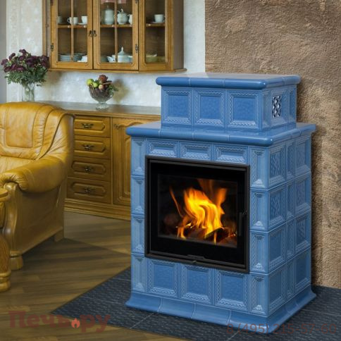 Печь-камин Hein Baracca 7 керамика (с надстройкой) фото