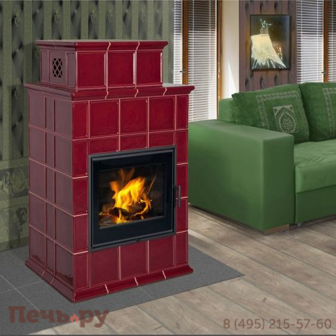 Печь-камин Hein Baracca 9 керамика (с надстройкой) фото